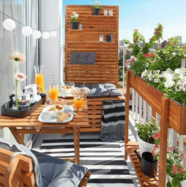 decorar balcón pequeño